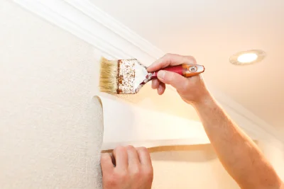 Pose de papier peint à Saint-Désirat — revêtements muraux et toiles de verre